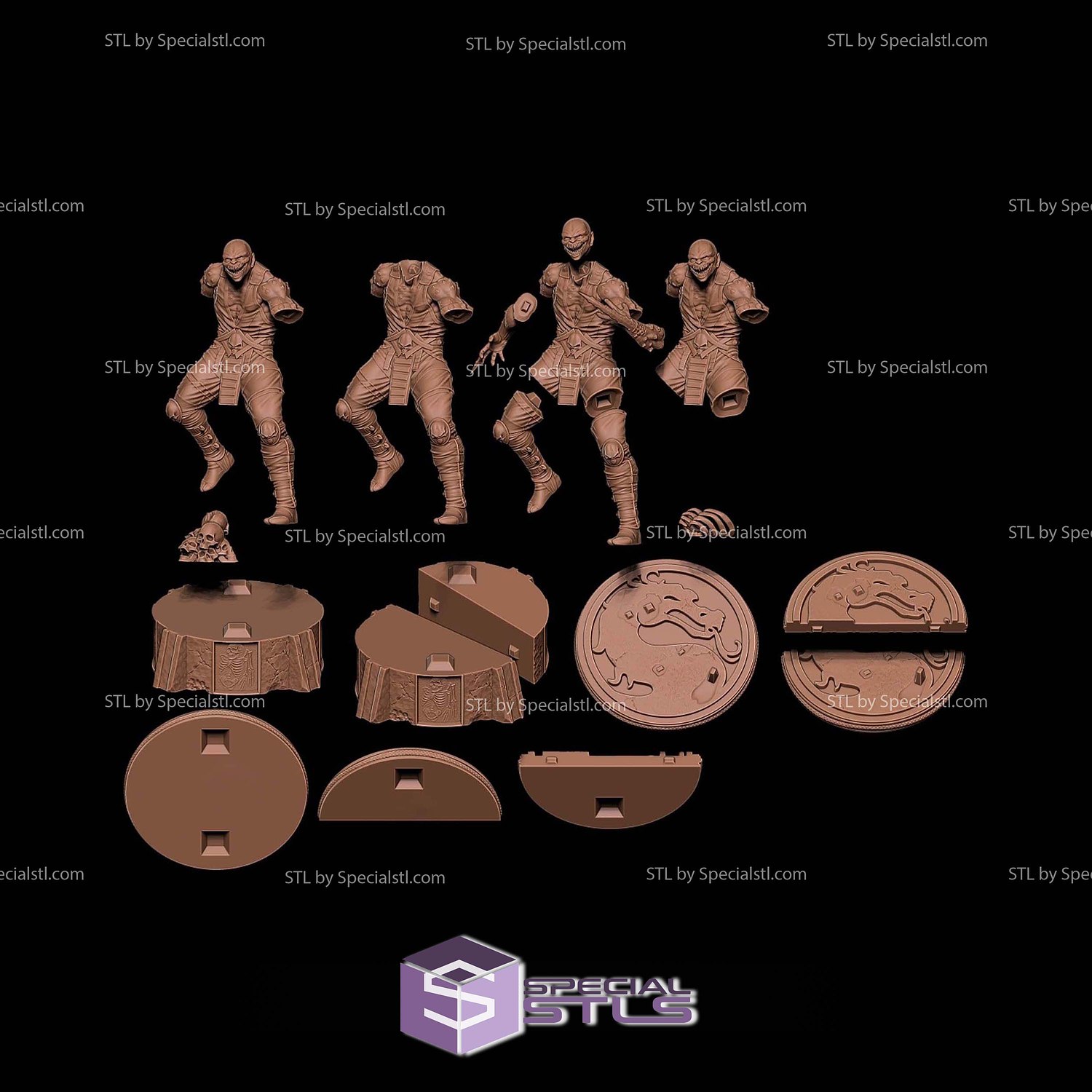 Baraka Mortal Kombat 1-8 STL Files 3D Model — view 2