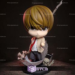 Light Death Note Chibi STL Files 3D Model