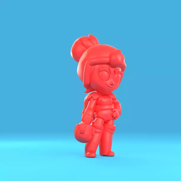 Janet Original - Brawl Stars 3D 3MF Model