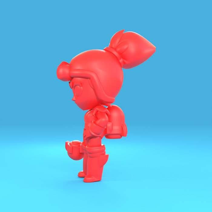 Janet Original - Brawl Stars 3D 3MF Model — view 3