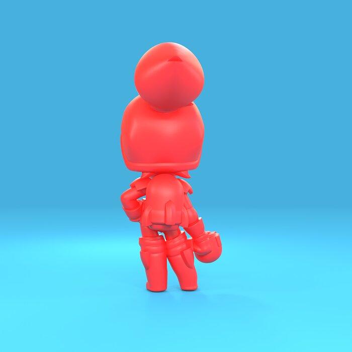 Janet Original - Brawl Stars 3D 3MF Model — view 4