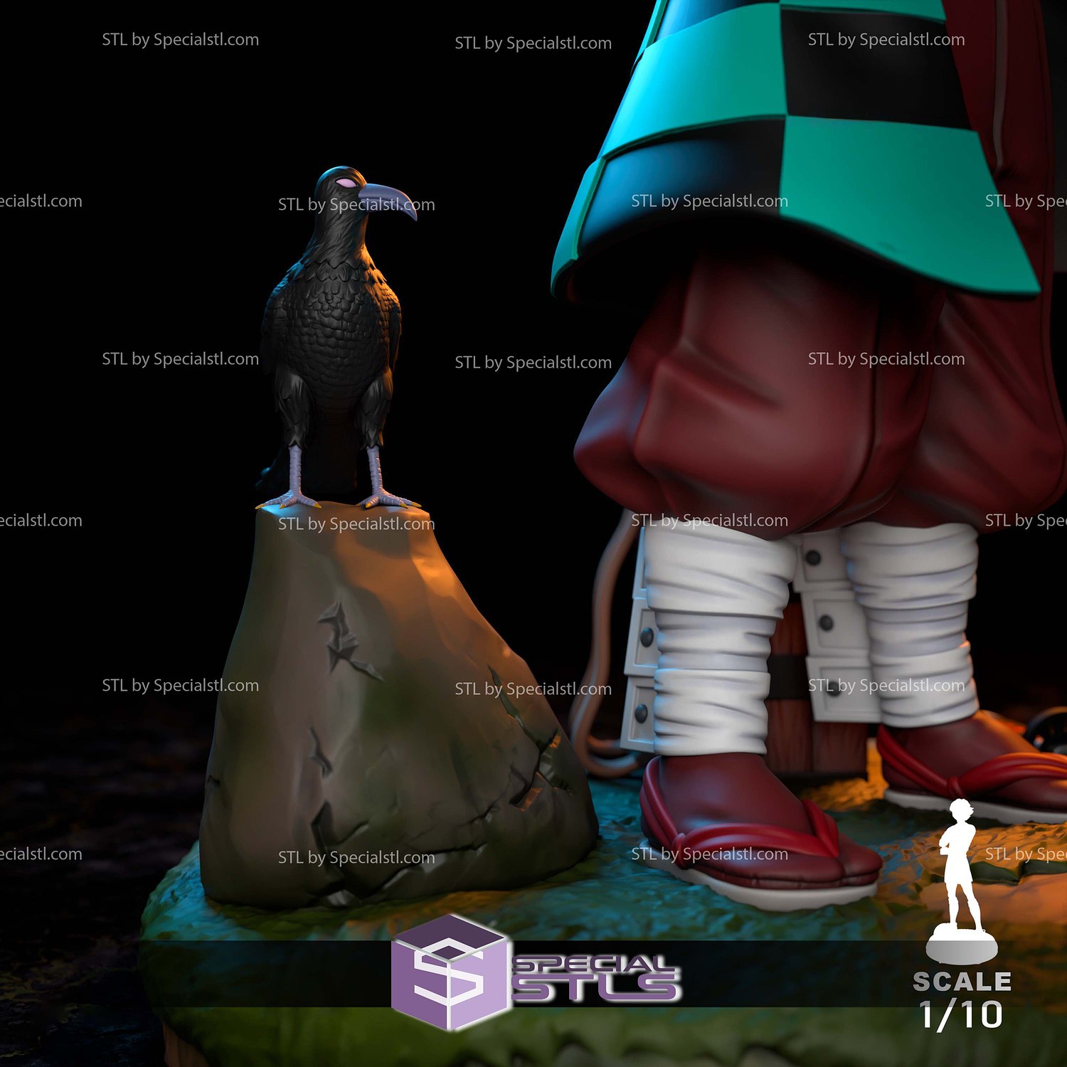 Tanjiro Kamado After Battle STL Files 3D Model — view 3