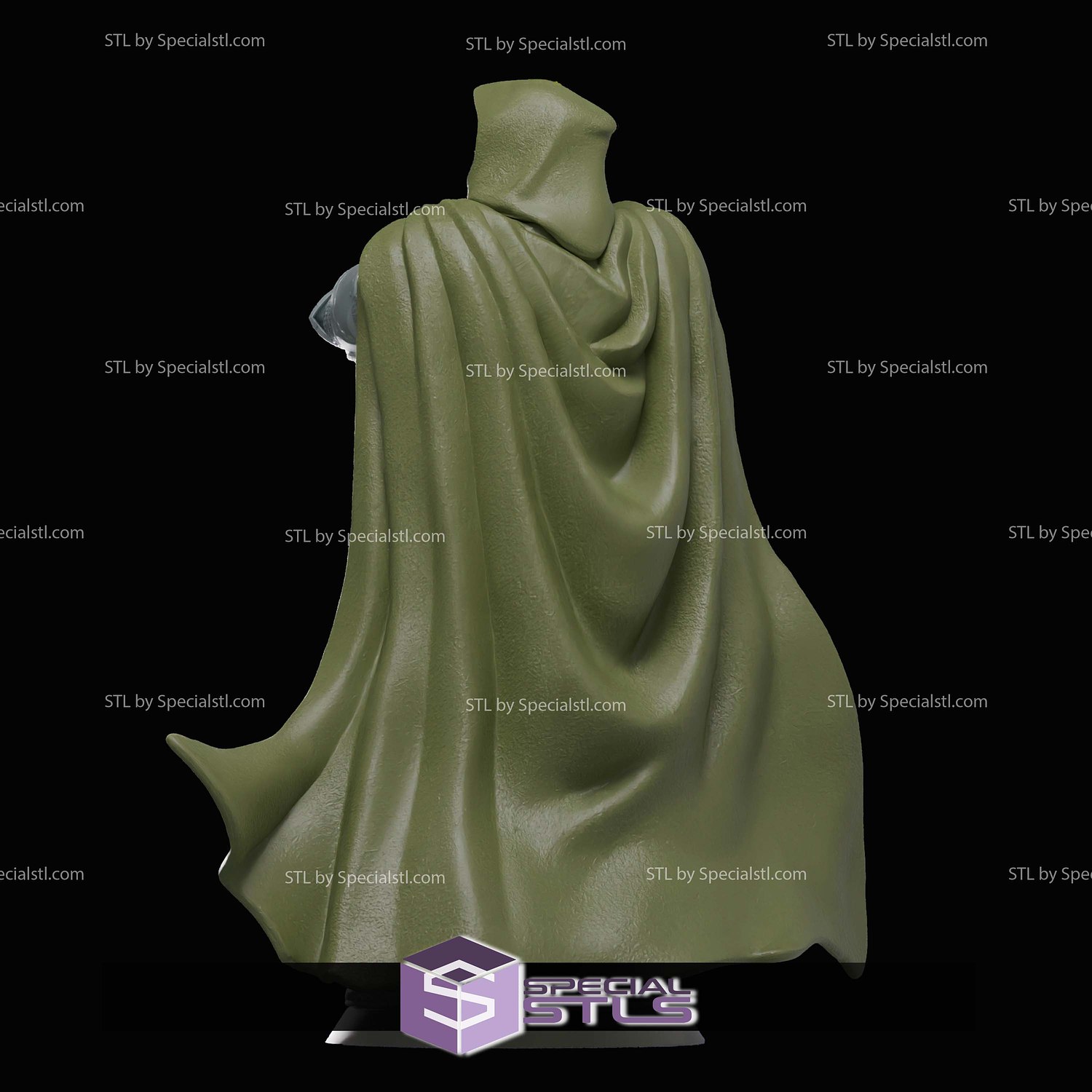 Life Size Dr Doom Statue STL Files 3D Model — view 3