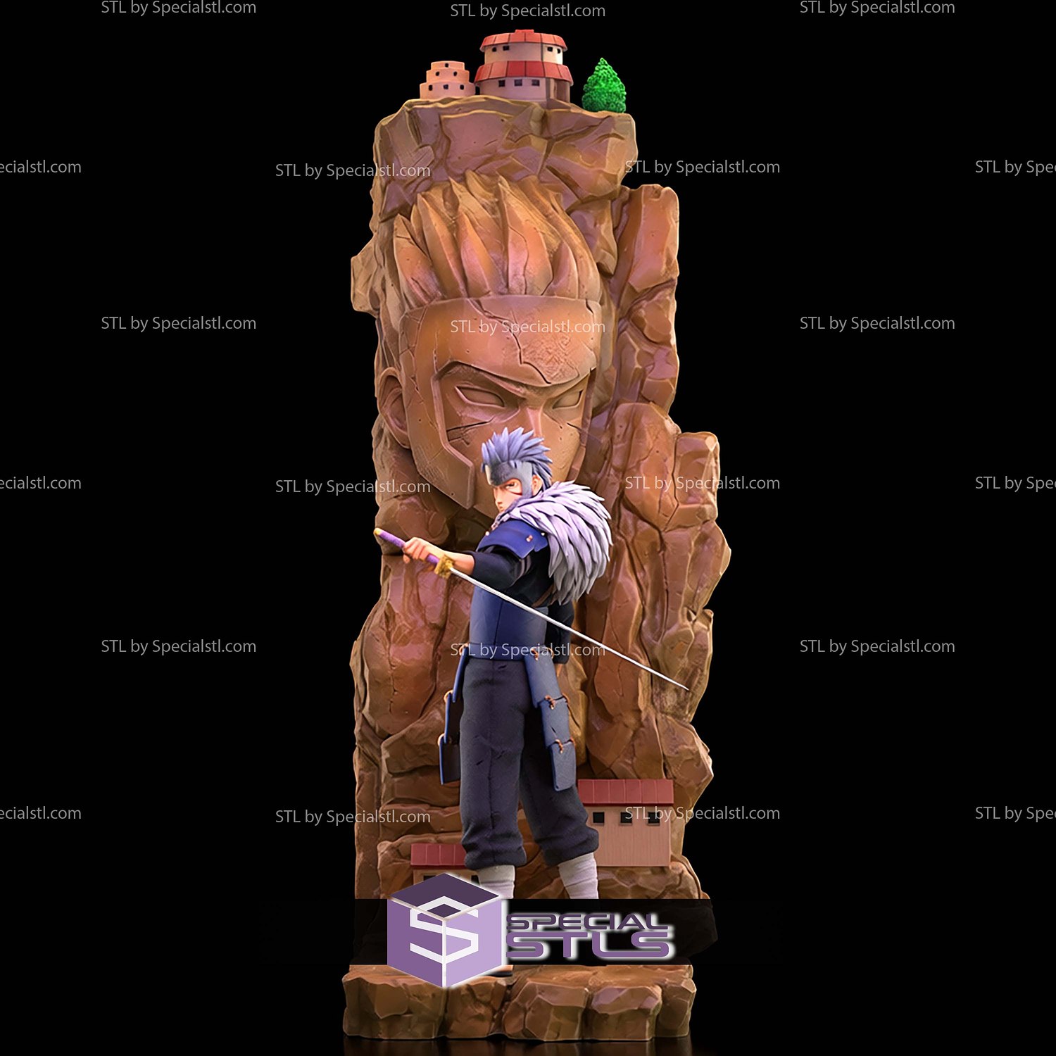 Senju Tobirama Hokage 595mm STL Files 3D Model — view 2
