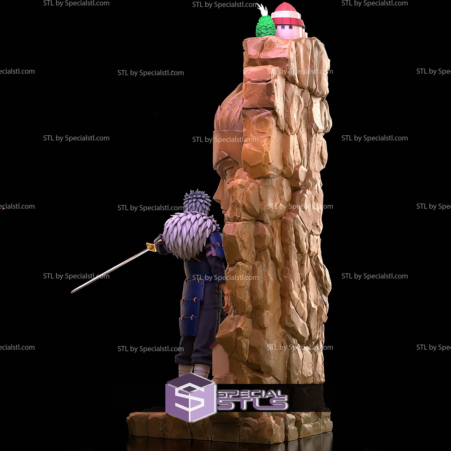 Senju Tobirama Hokage 595mm STL Files 3D Model — view 4