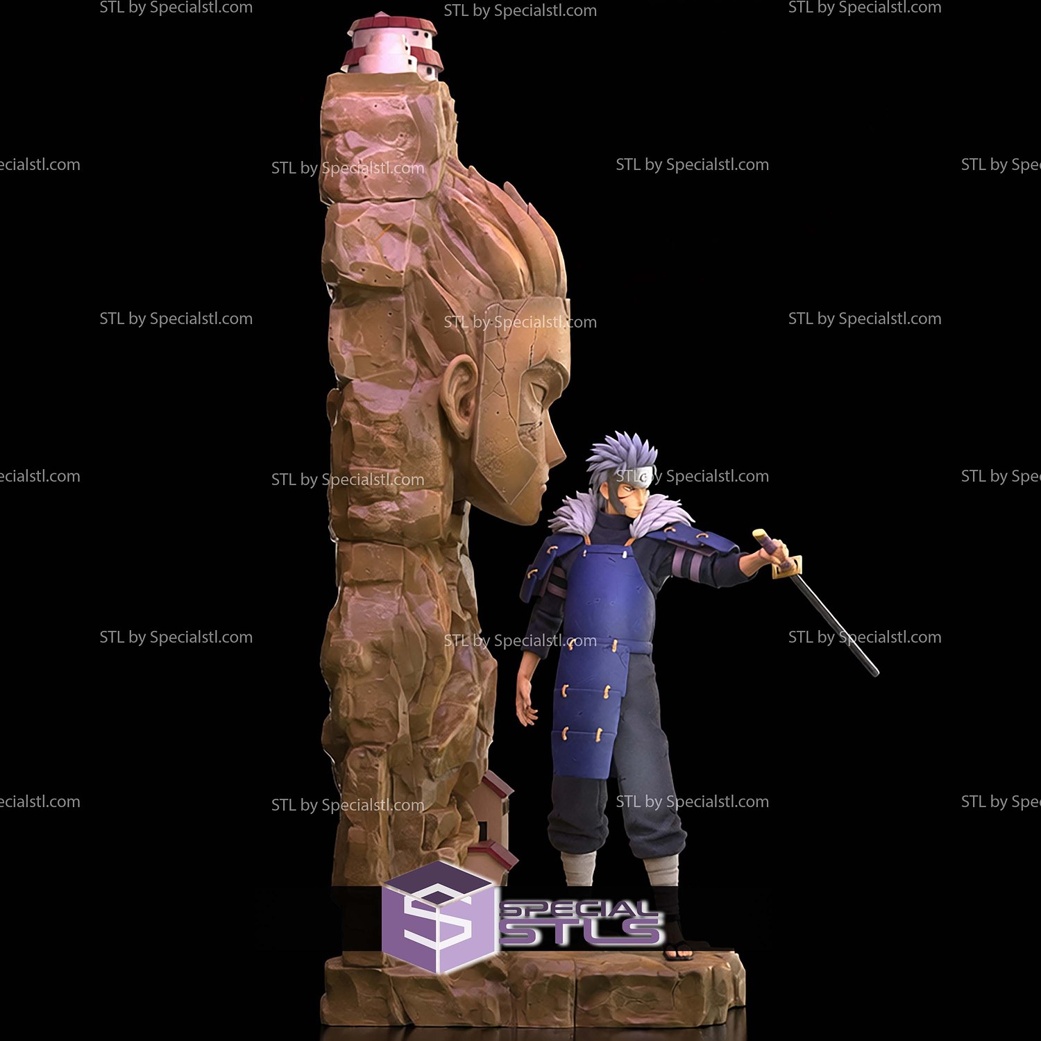 Senju Tobirama Hokage 595mm STL Files 3D Model — view 5
