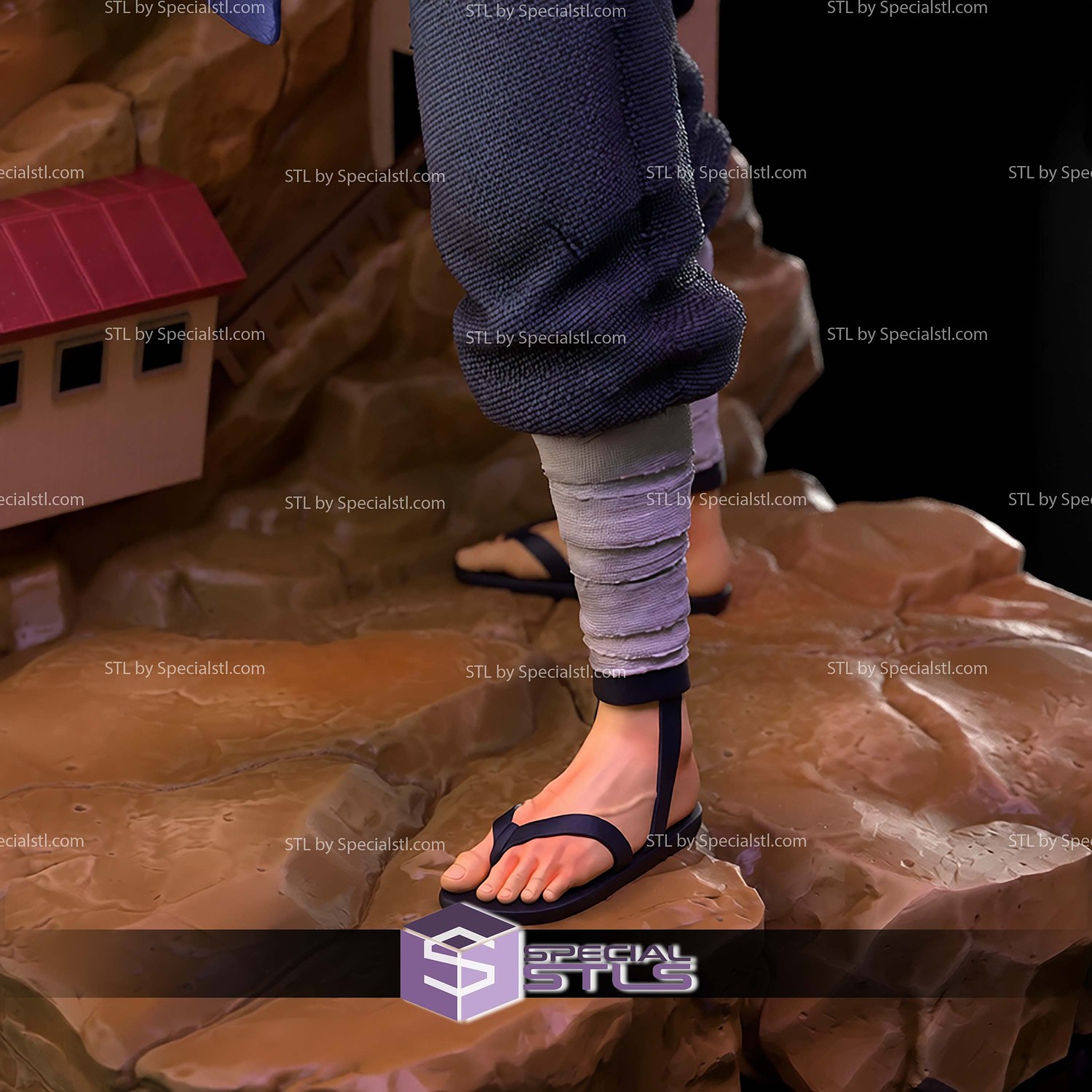 Senju Tobirama Hokage 595mm STL Files 3D Model — view 8