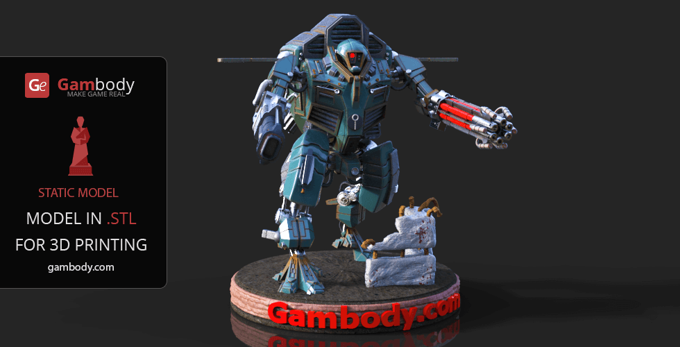 War Robot 3D Printing Model | Static STL Model