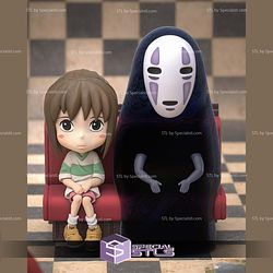 Chihiro Kaonashi Spirited Away Chibi 3D Printer Files STL Model