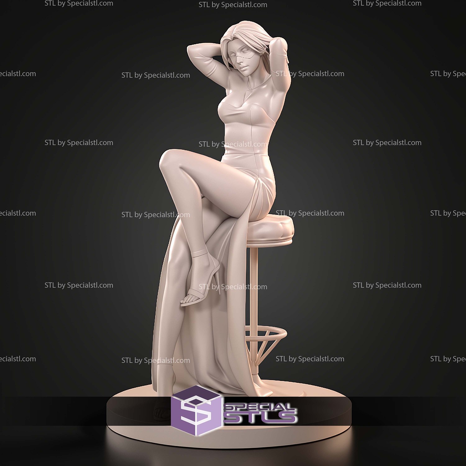 Blonde Blazer Bar 270mm STL Files 3D Model — view 6