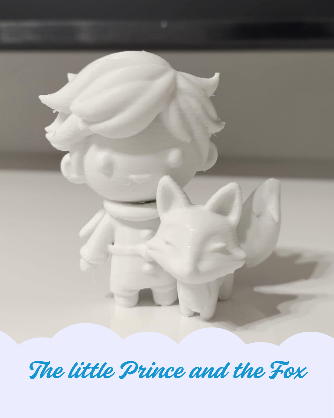 FREE Z-MINIS THE LITTLE PRINCE AND THE FOX 3D STL Model — view 3