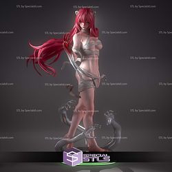 Lucy Elfen Lied 2 Version Sculptures 3D Printing STL Model