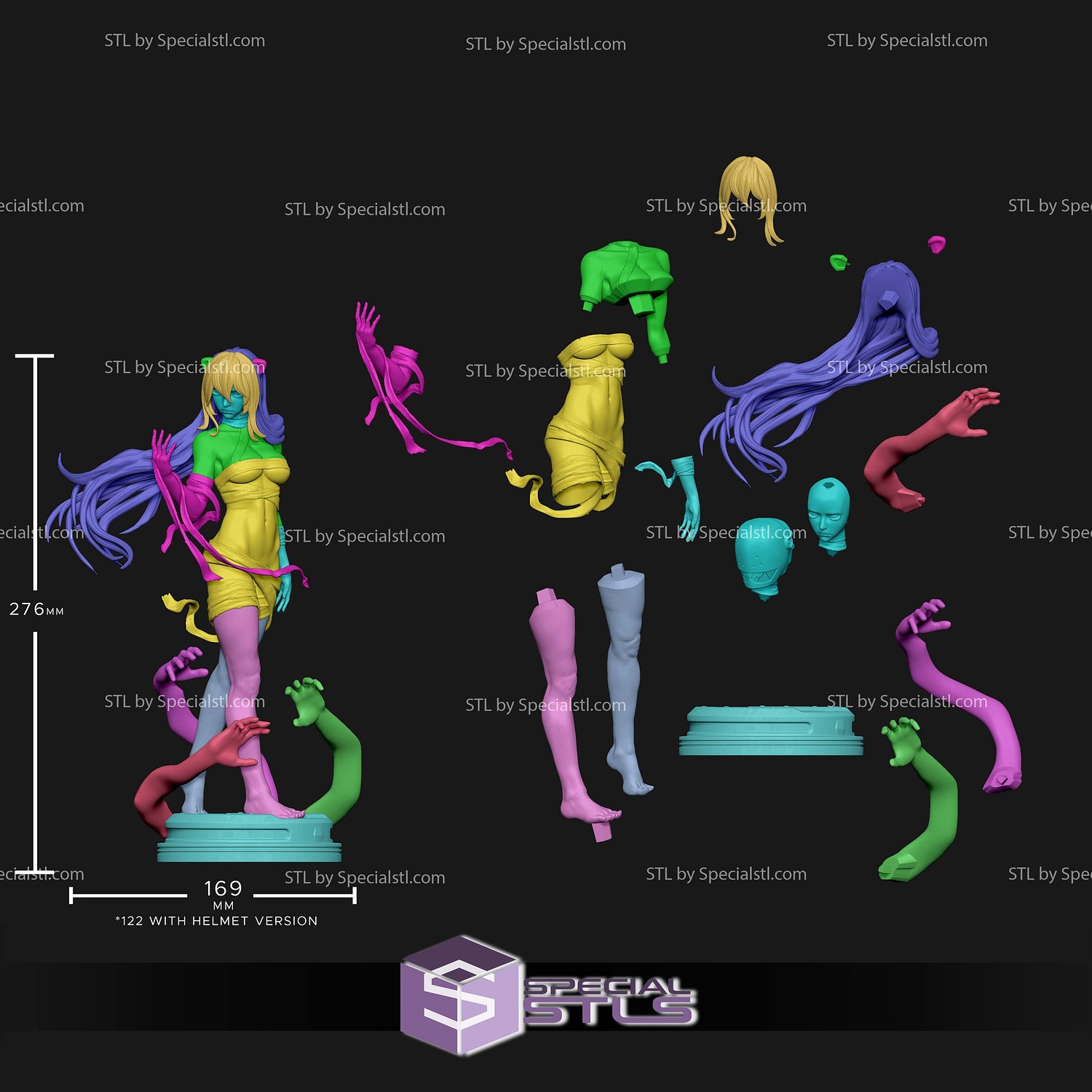 Lucy Elfen Lied 2 Version Sculptures 3D Printing STL Model — view 6