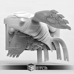 Pokemon Sapphire Gameboy Advance Cartridge Kyogre STL 3D Model — view 1
