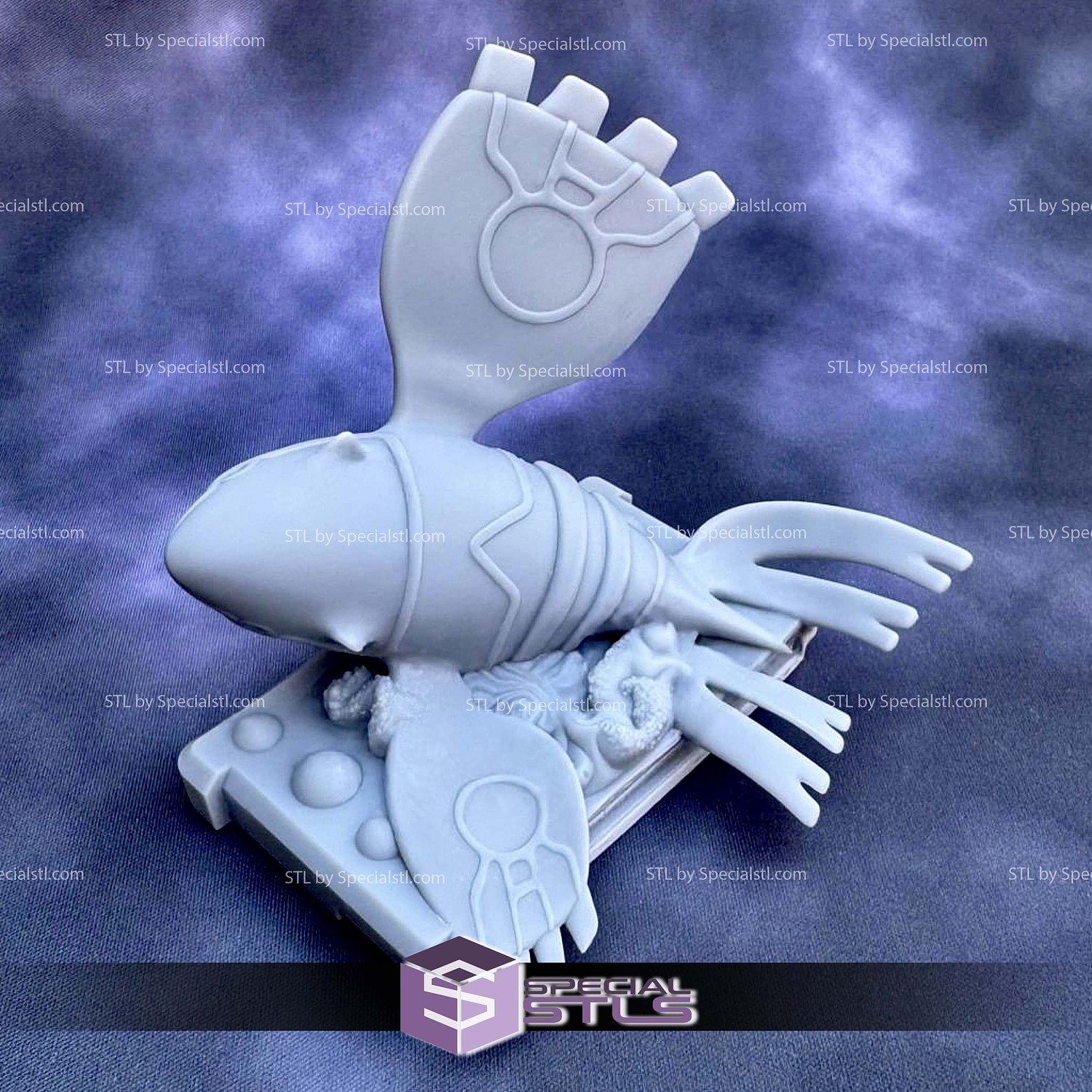Pokemon Sapphire Gameboy Advance Cartridge Kyogre STL 3D Model — view 3