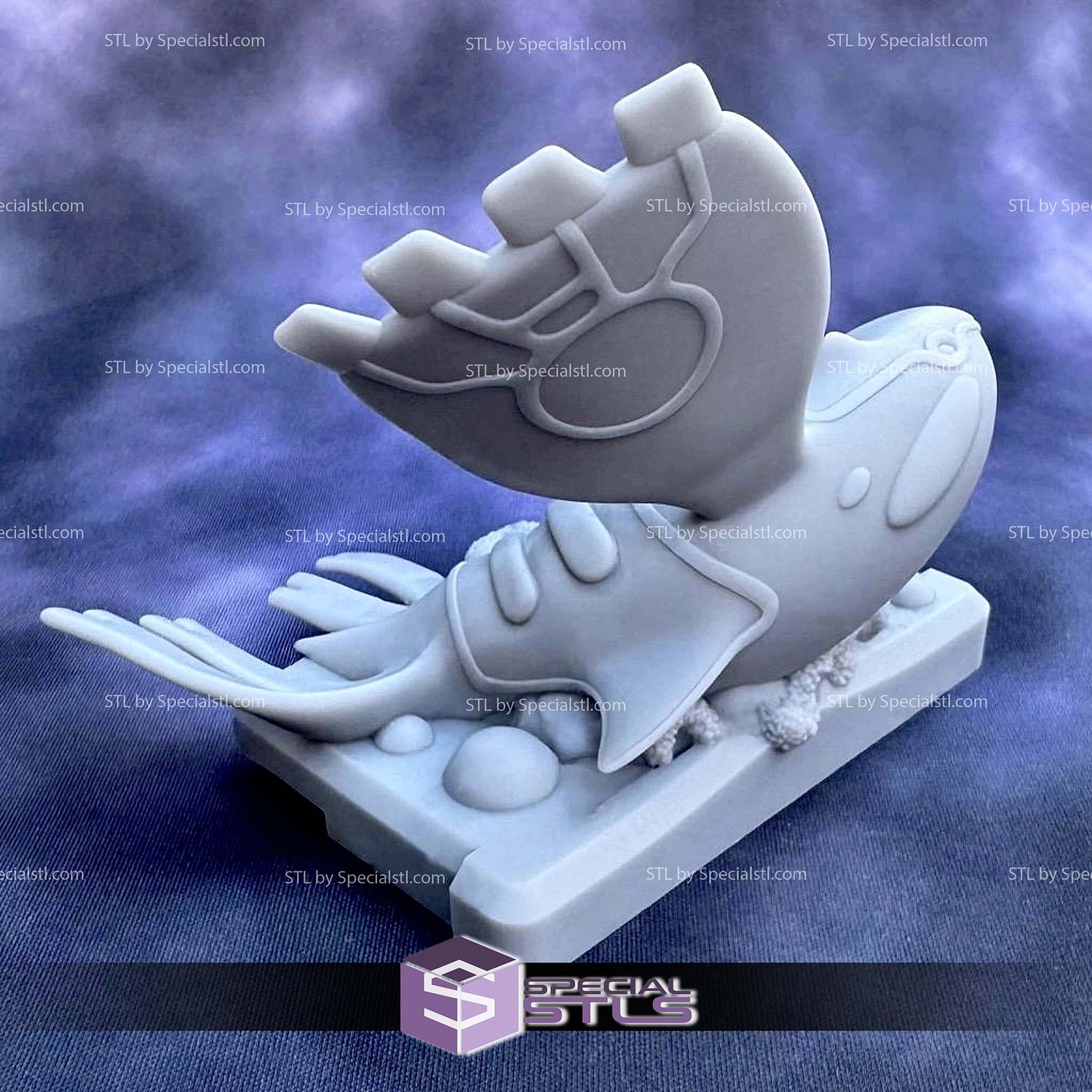 Pokemon Sapphire Gameboy Advance Cartridge Kyogre STL 3D Model — view 6