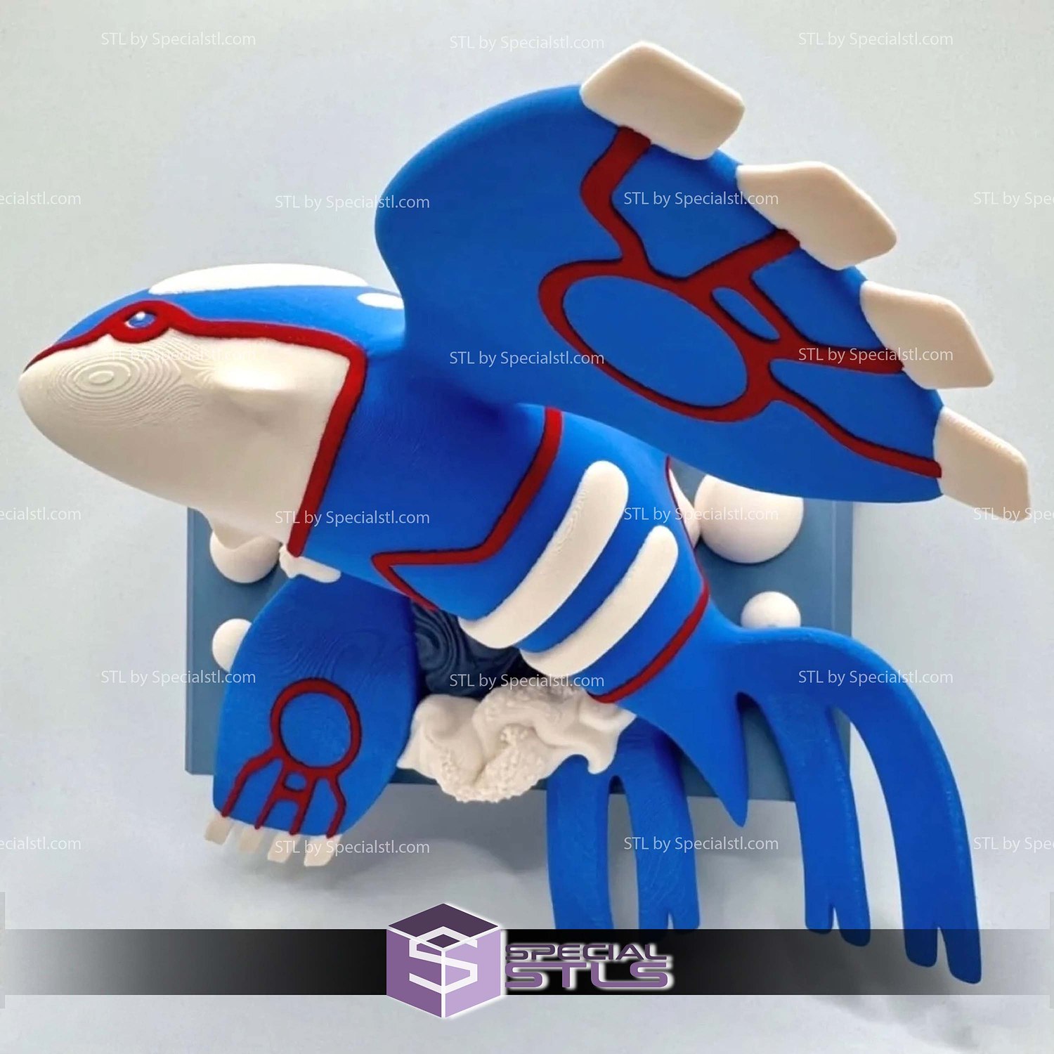 Pokemon Sapphire Gameboy Advance Cartridge Kyogre STL 3D Model — view 7