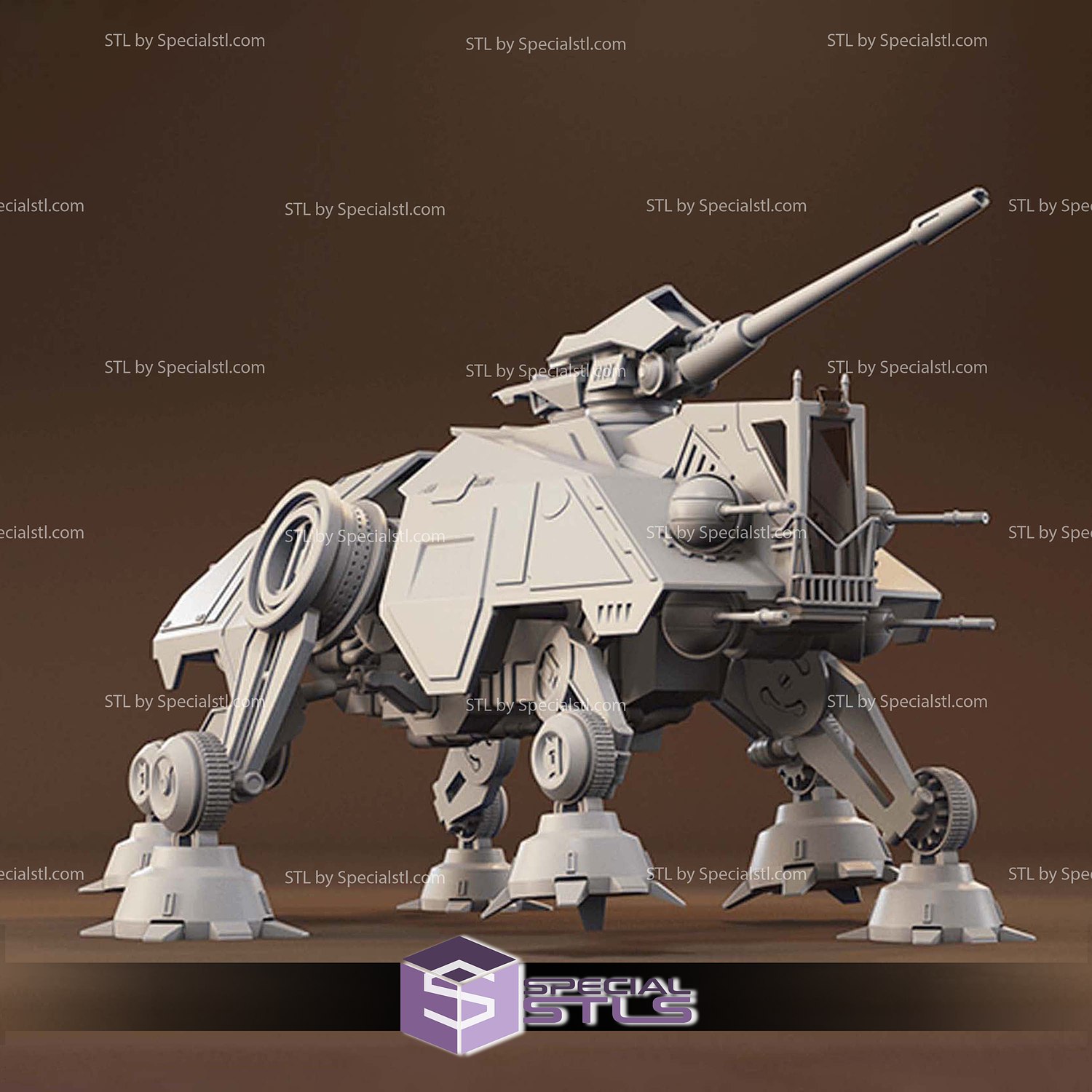 AT-TE Ship Star Wars V2 3D Printer Files STL Model — view 2
