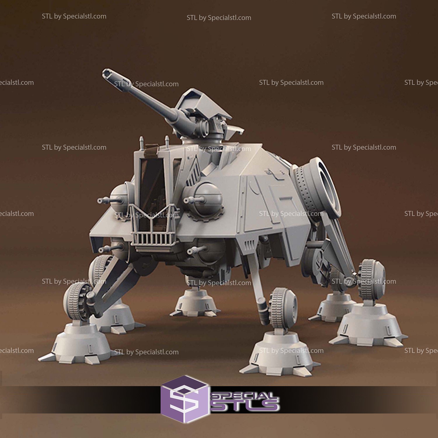 AT-TE Ship Star Wars V2 3D Printer Files STL Model — view 3