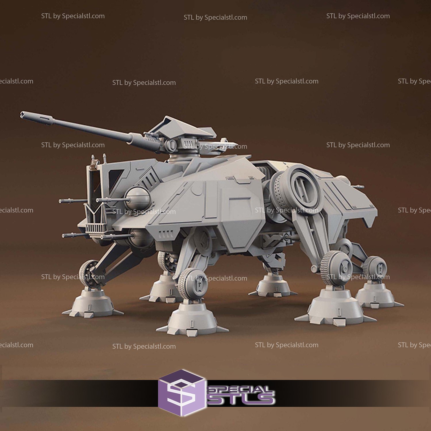 AT-TE Ship Star Wars V2 3D Printer Files STL Model — view 4