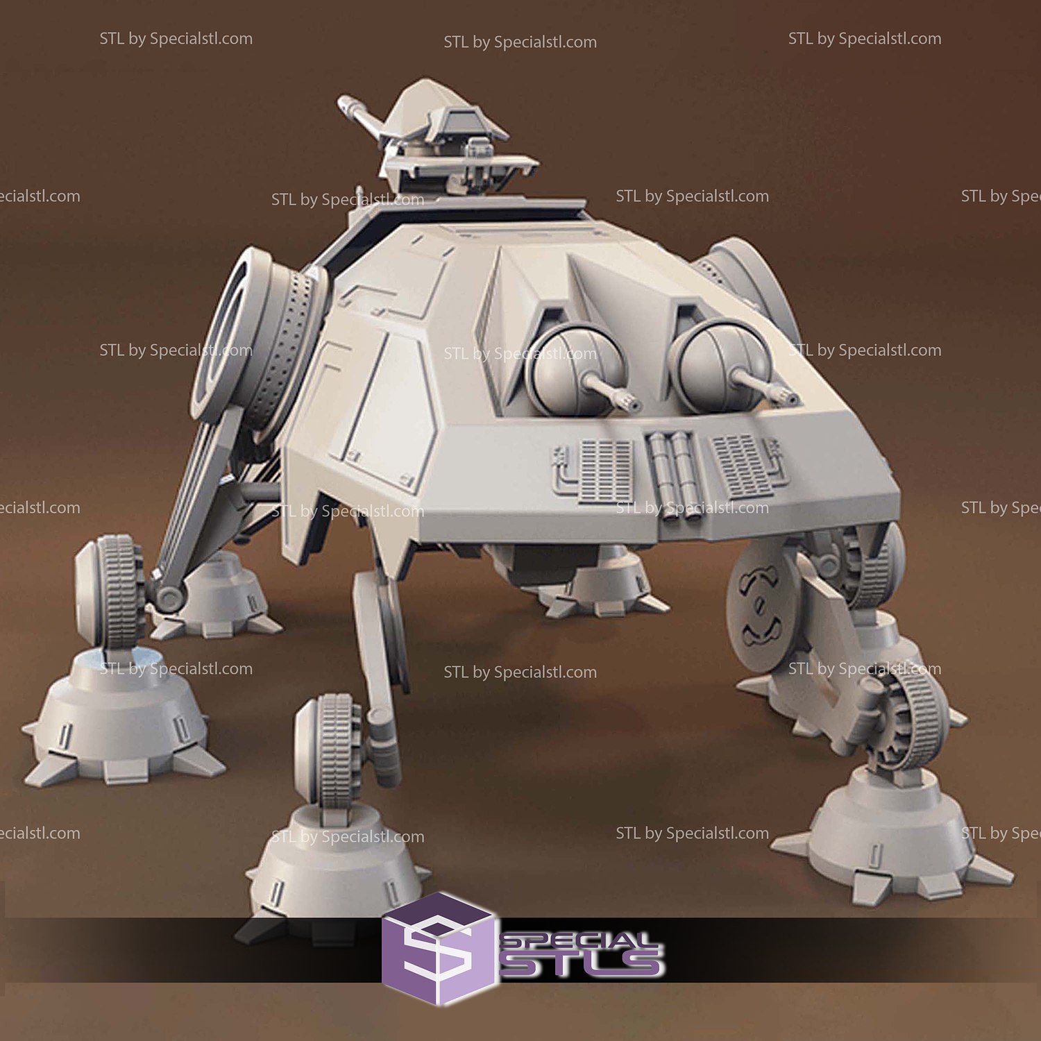 AT-TE Ship Star Wars V2 3D Printer Files STL Model — view 5