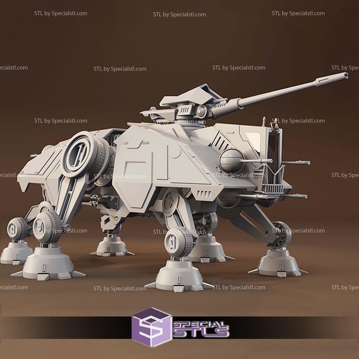 AT-TE Ship Star Wars V2 3D Printer Files STL Model — view 6