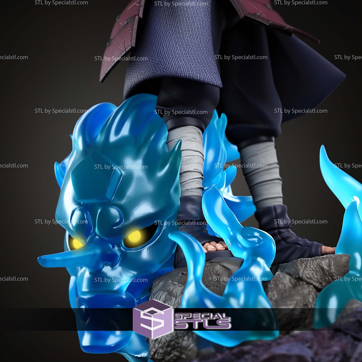 Madara Uchiha Naruto 320mm STL Files 3D Model — view 7