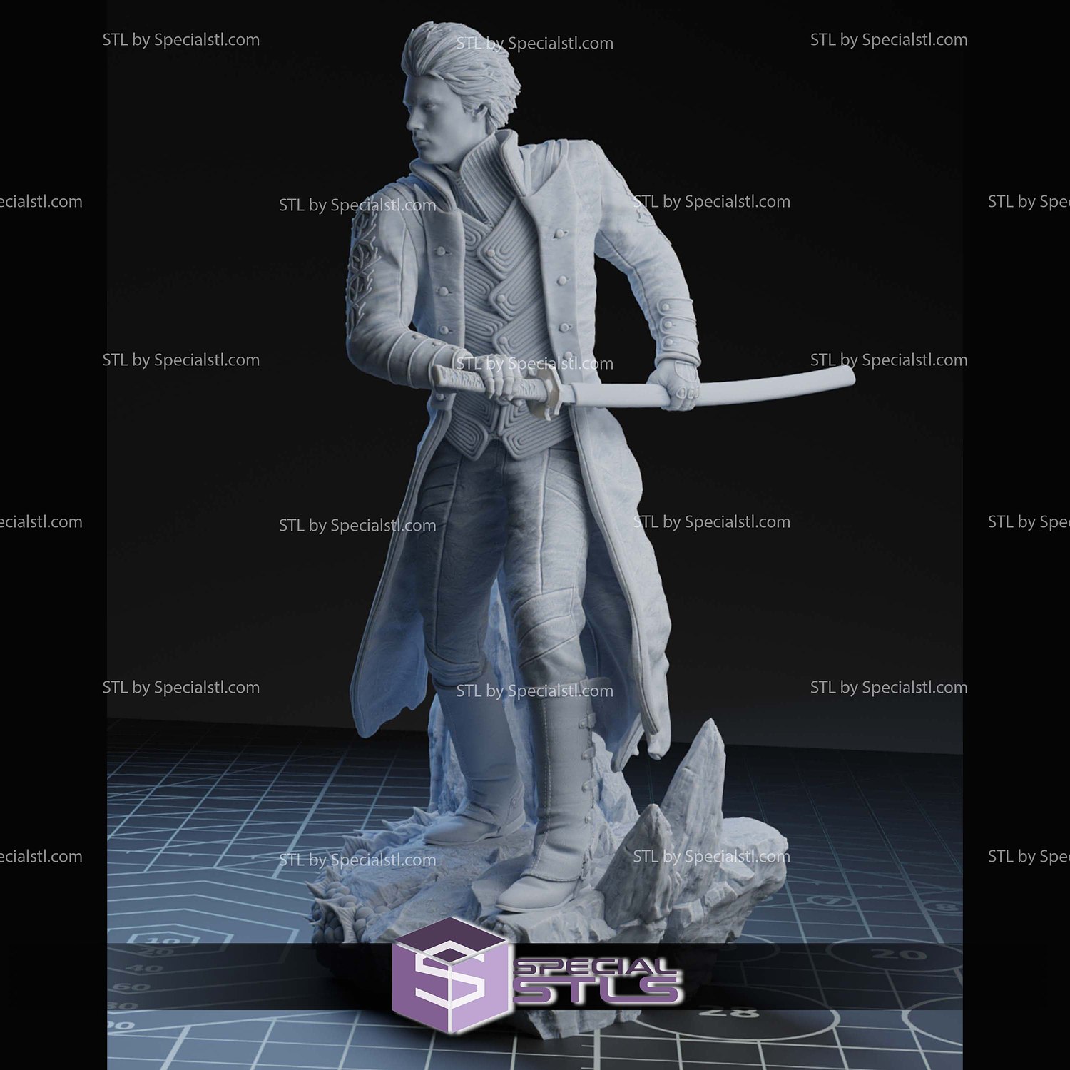 Virgil Devil May Cry 5 Sword STL Files 3D Model — view 3