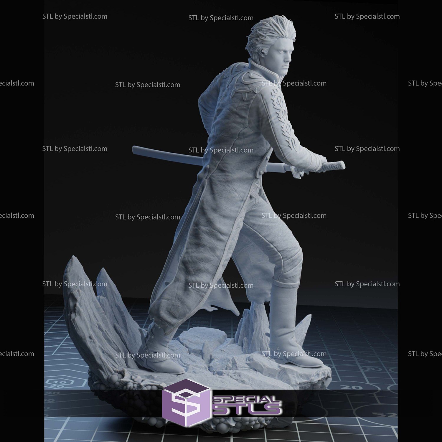 Virgil Devil May Cry 5 Sword STL Files 3D Model — view 4