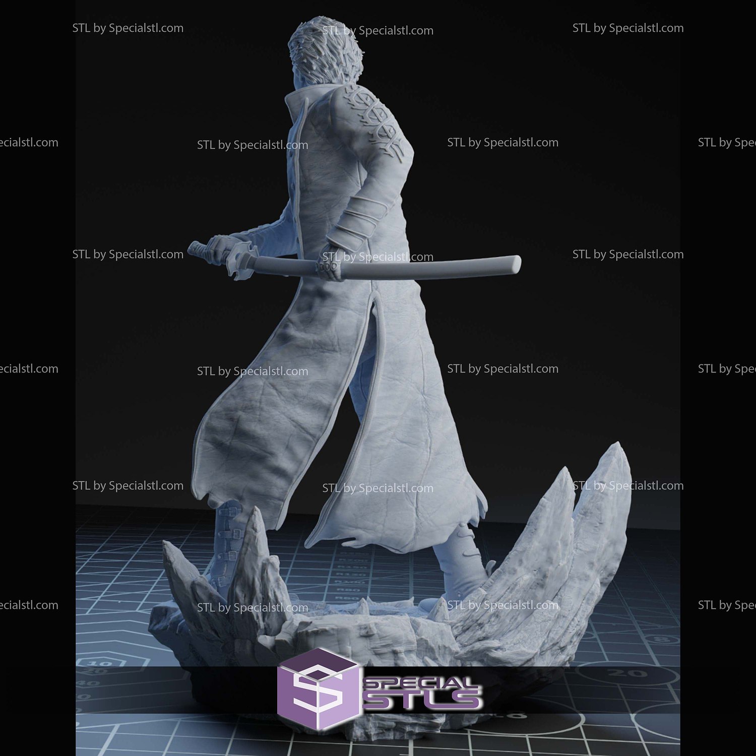 Virgil Devil May Cry 5 Sword STL Files 3D Model — view 5