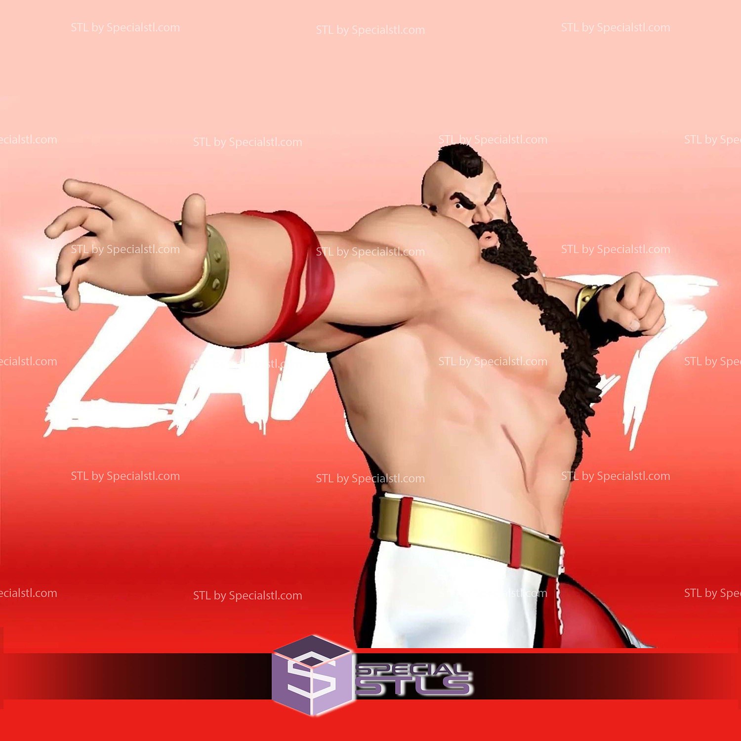 Zangief Arena Street Fighter 6 Sculptures 3D Printing STL Model — view 2