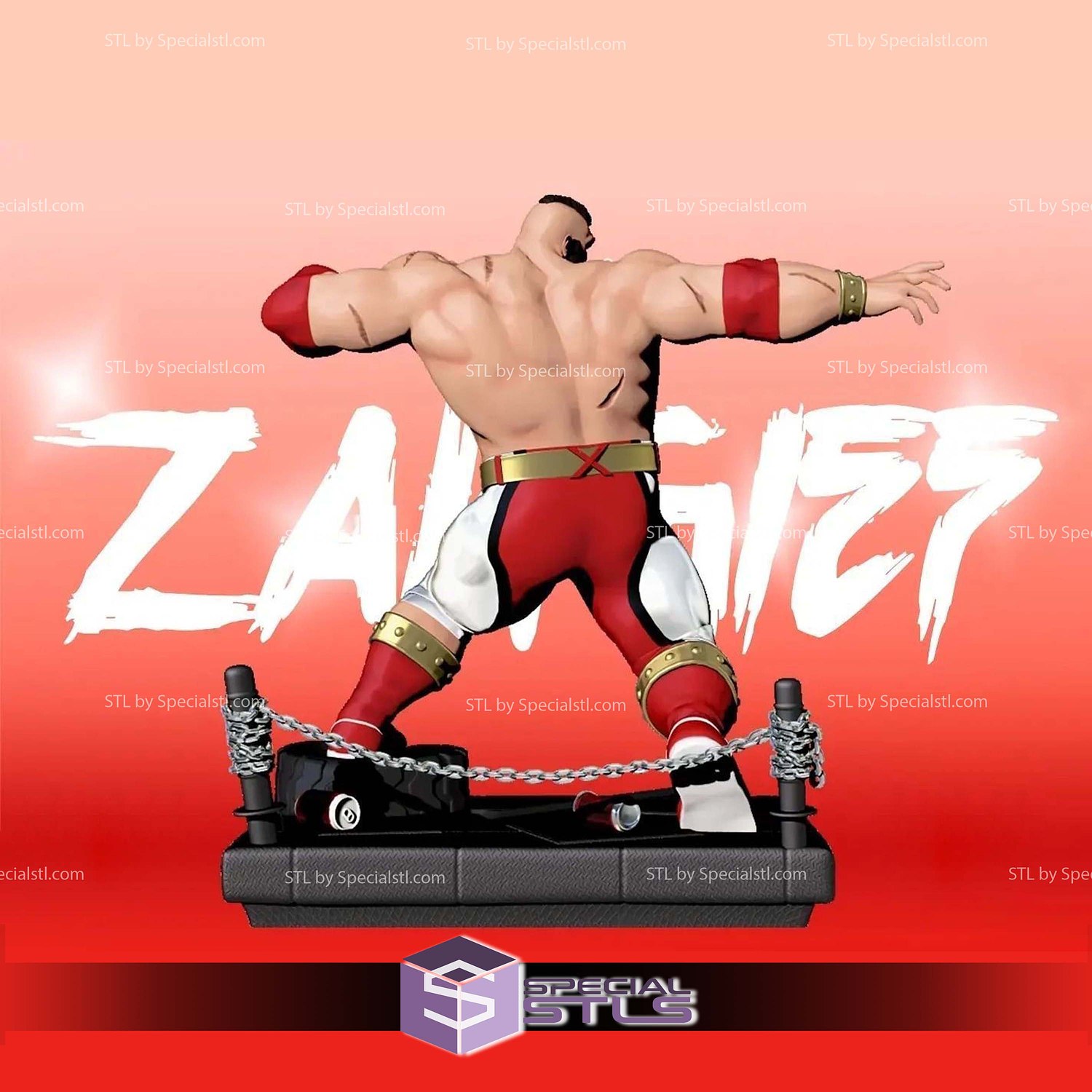 Zangief Arena Street Fighter 6 Sculptures 3D Printing STL Model — view 4