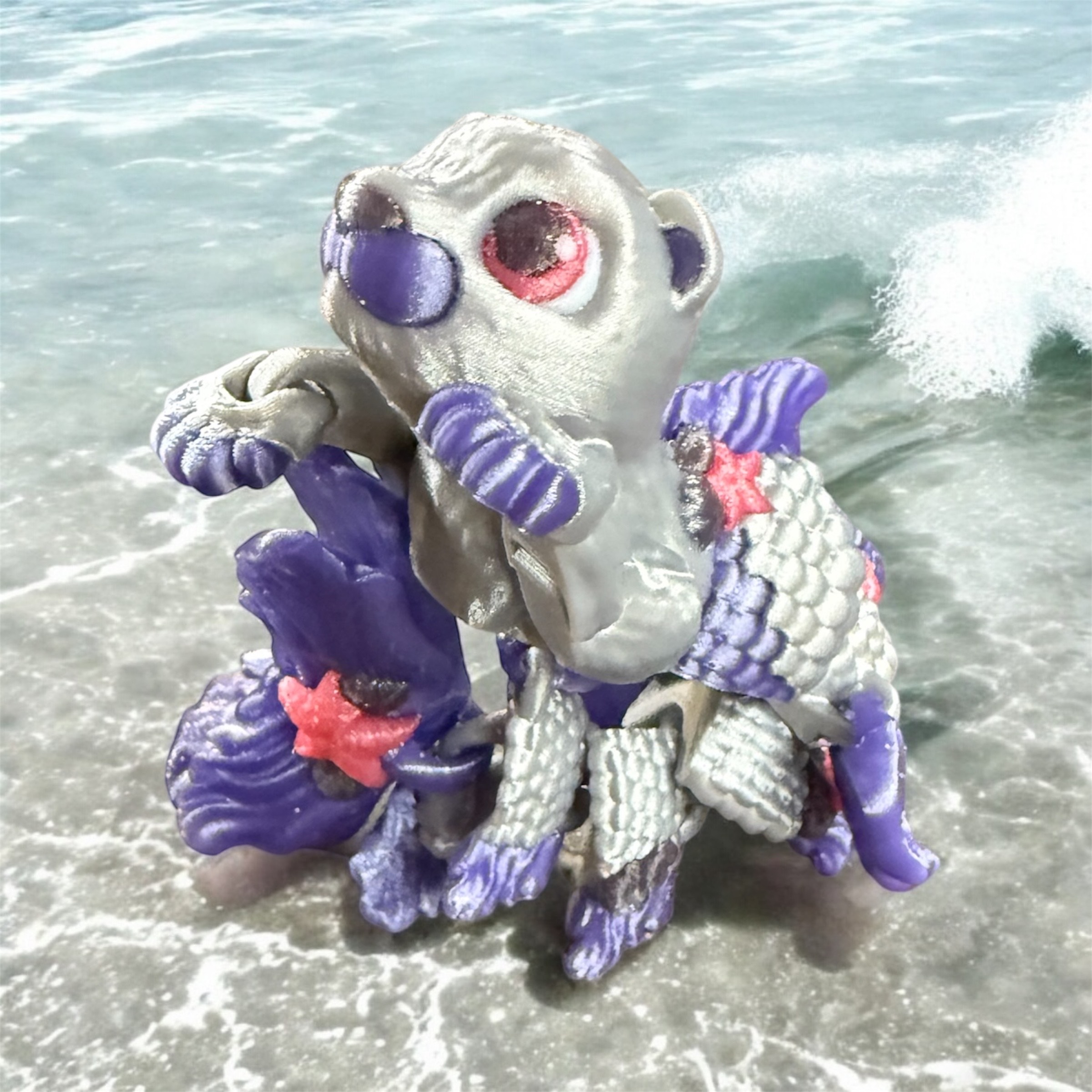 Aquarius the Mermaid Otter 3D STL Model