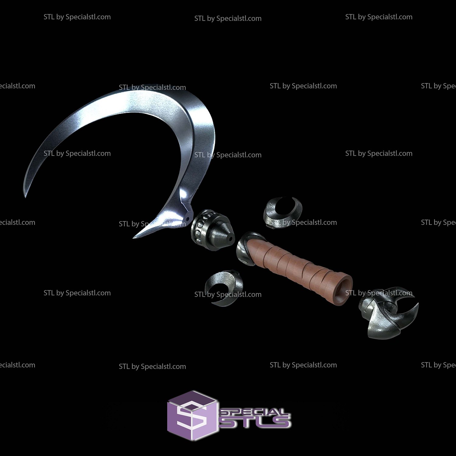 Cosplay STL Files Hades 2 Melinoe Weapons 3D Model — view 2
