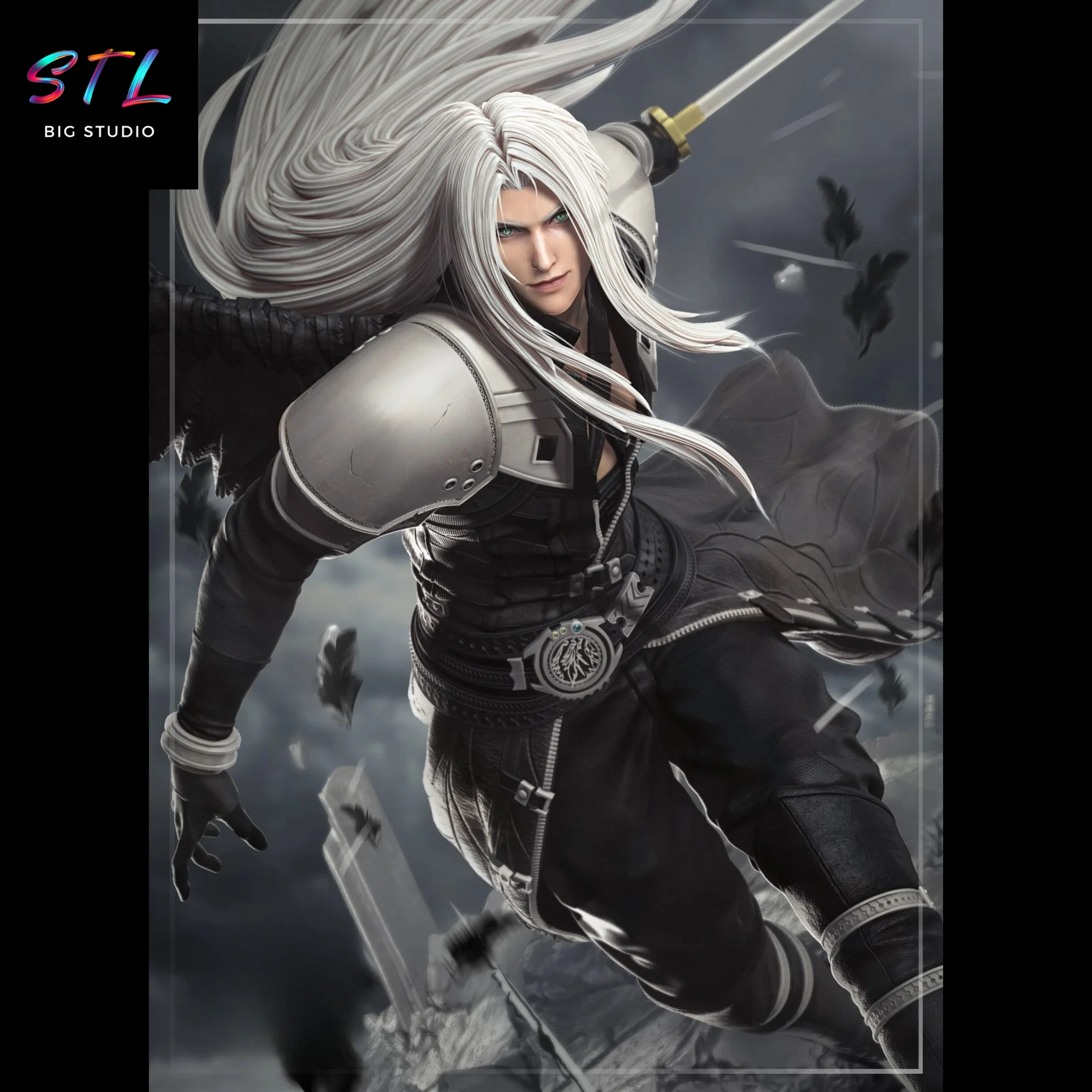 Sephiroth STL | Final Fantasy | Figure for 3D Printing Model