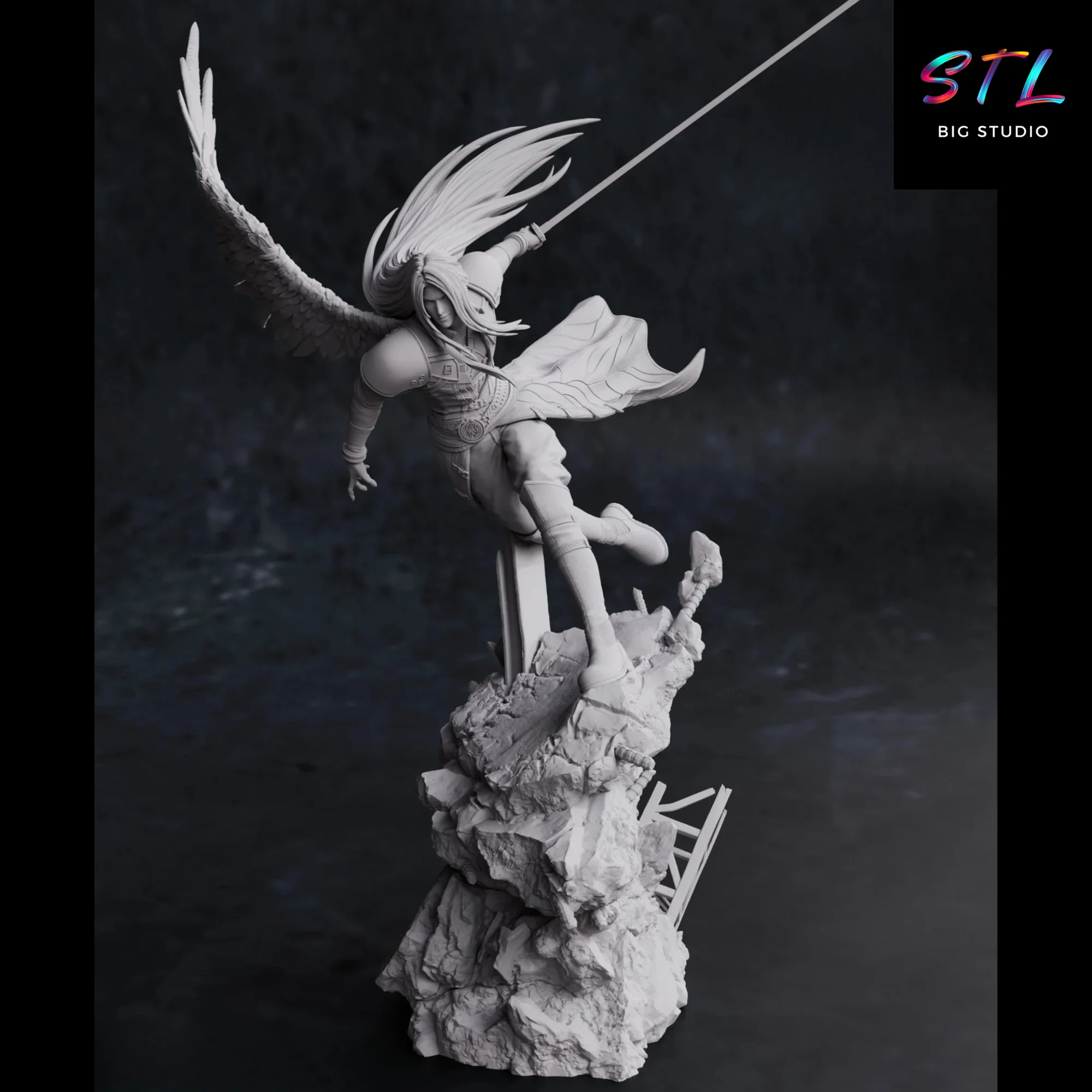 Sephiroth STL | Final Fantasy | Figure for 3D Printing Model — view 2