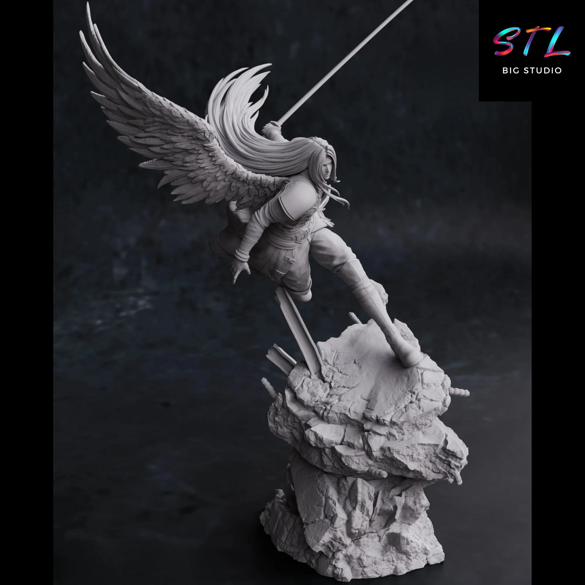 Sephiroth STL | Final Fantasy | Figure for 3D Printing Model — view 3