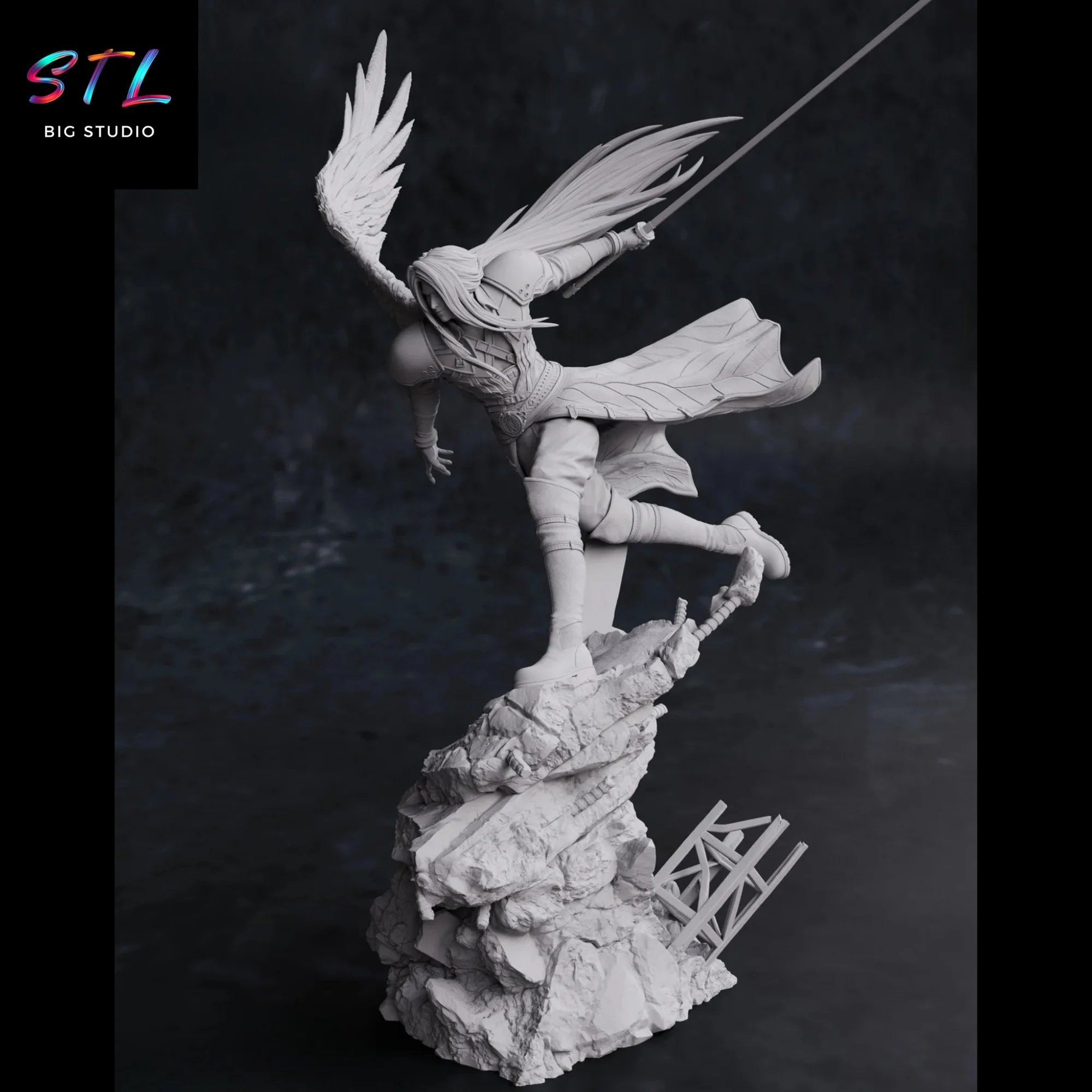 Sephiroth STL | Final Fantasy | Figure for 3D Printing Model — view 4