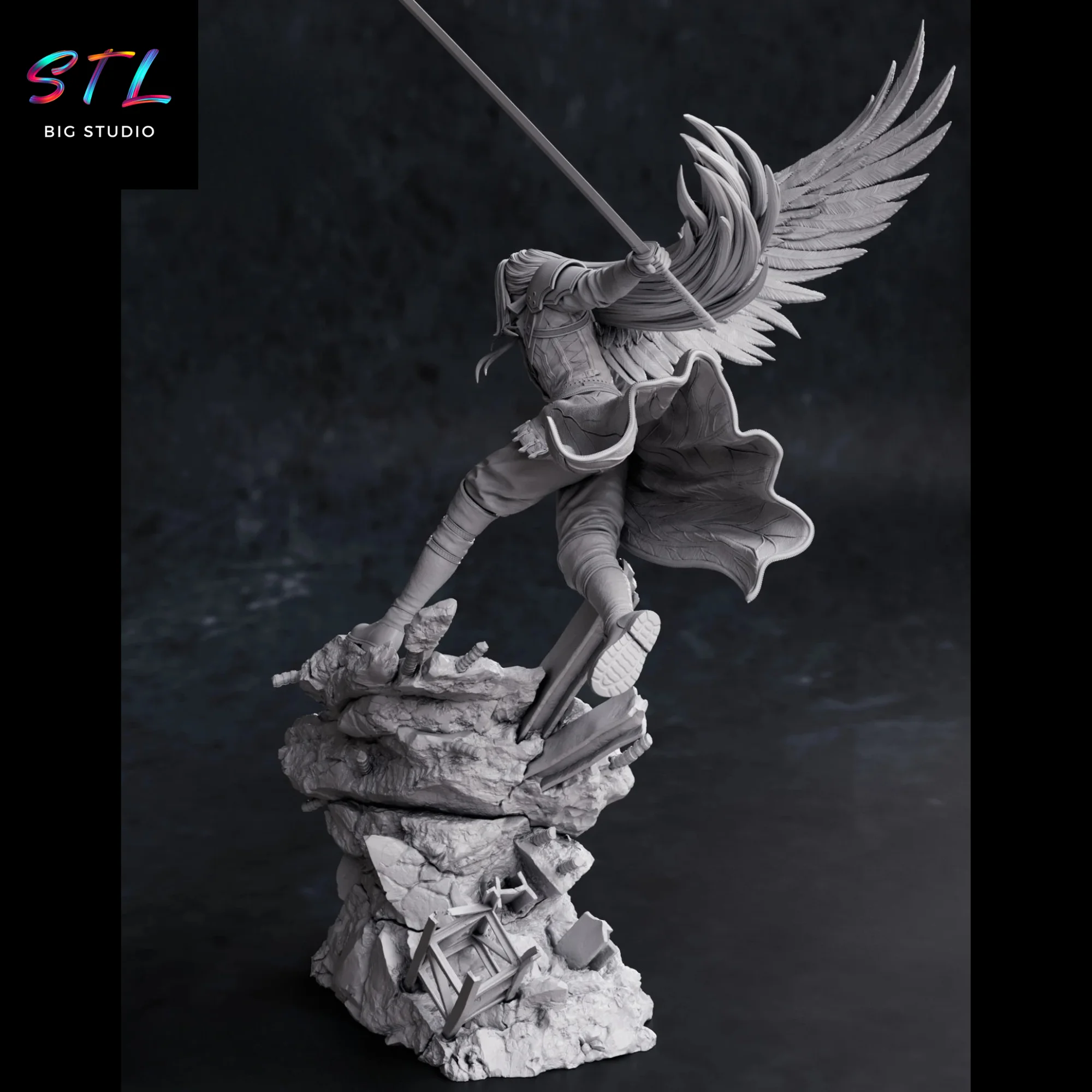 Sephiroth STL | Final Fantasy | Figure for 3D Printing Model — view 5