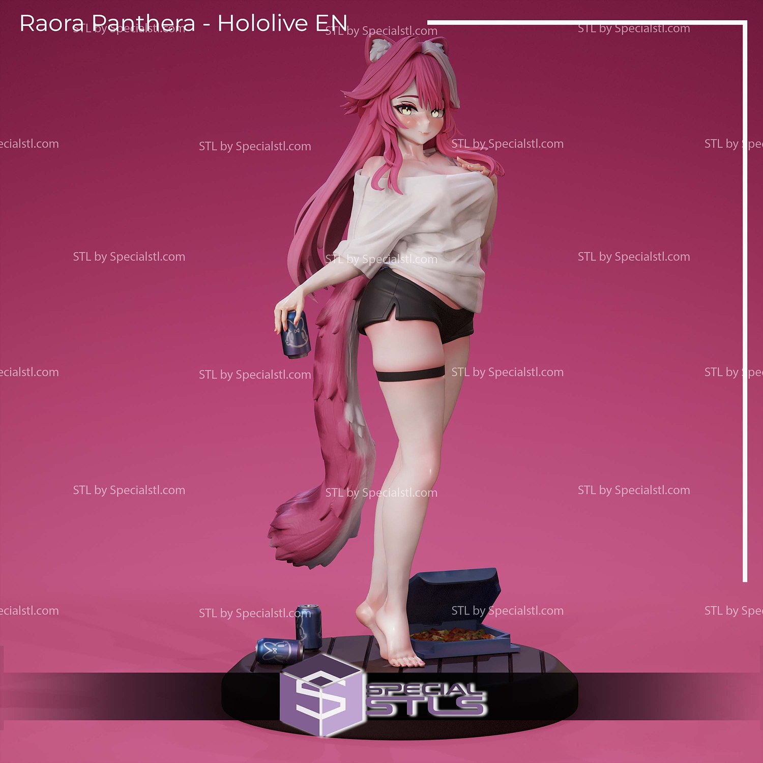 Raora Panthera Hololive EN 3D Printer Files STL Model — view 3