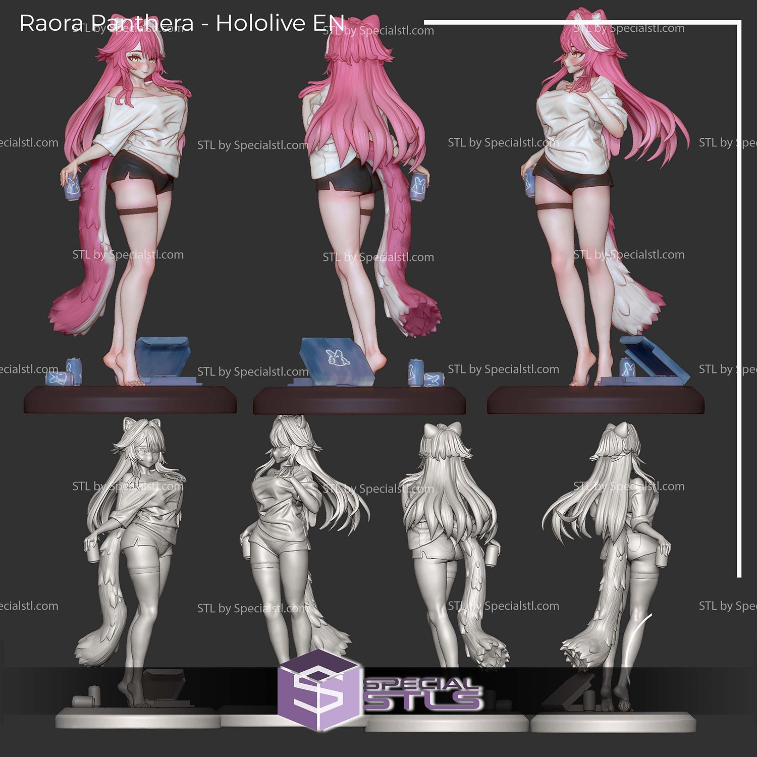 Raora Panthera Hololive EN 3D Printer Files STL Model — view 6