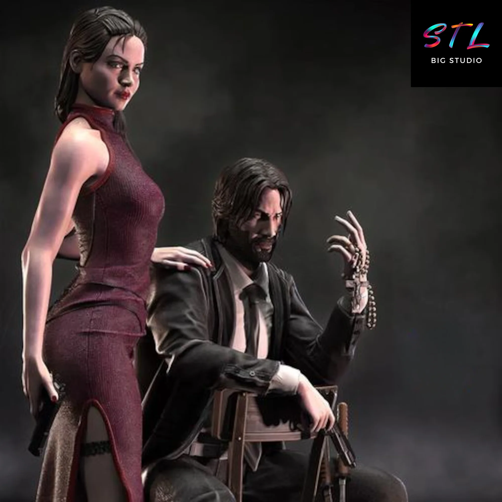 John Wick Ballerina STL | Continental Edition | 3D Model to Print Model — view 5
