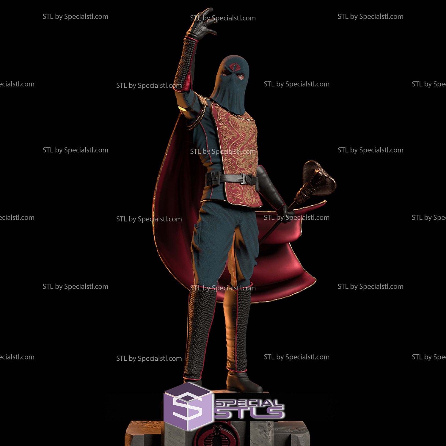 Cobra Commander 1-8 STL Files 3D Model — view 2