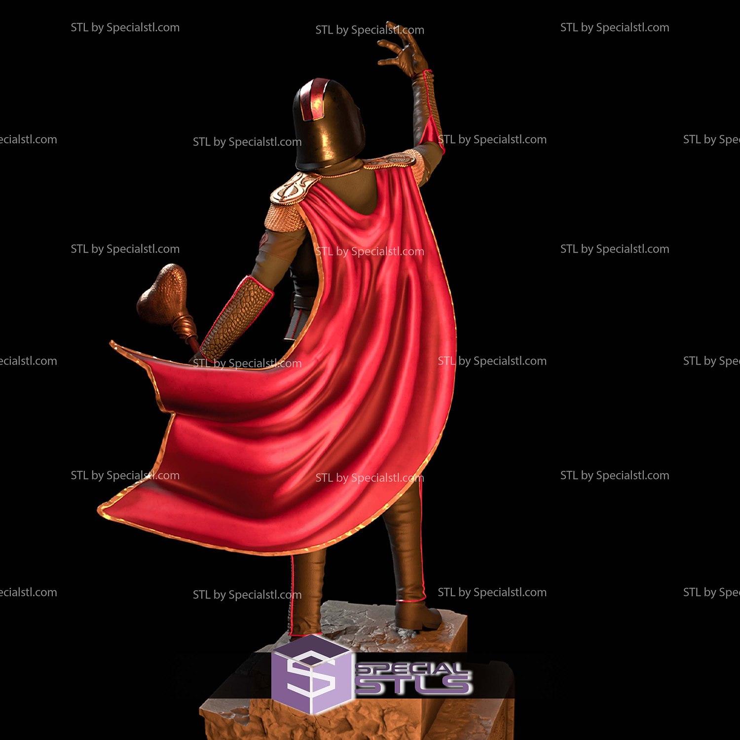 Cobra Commander 1-8 STL Files 3D Model — view 4