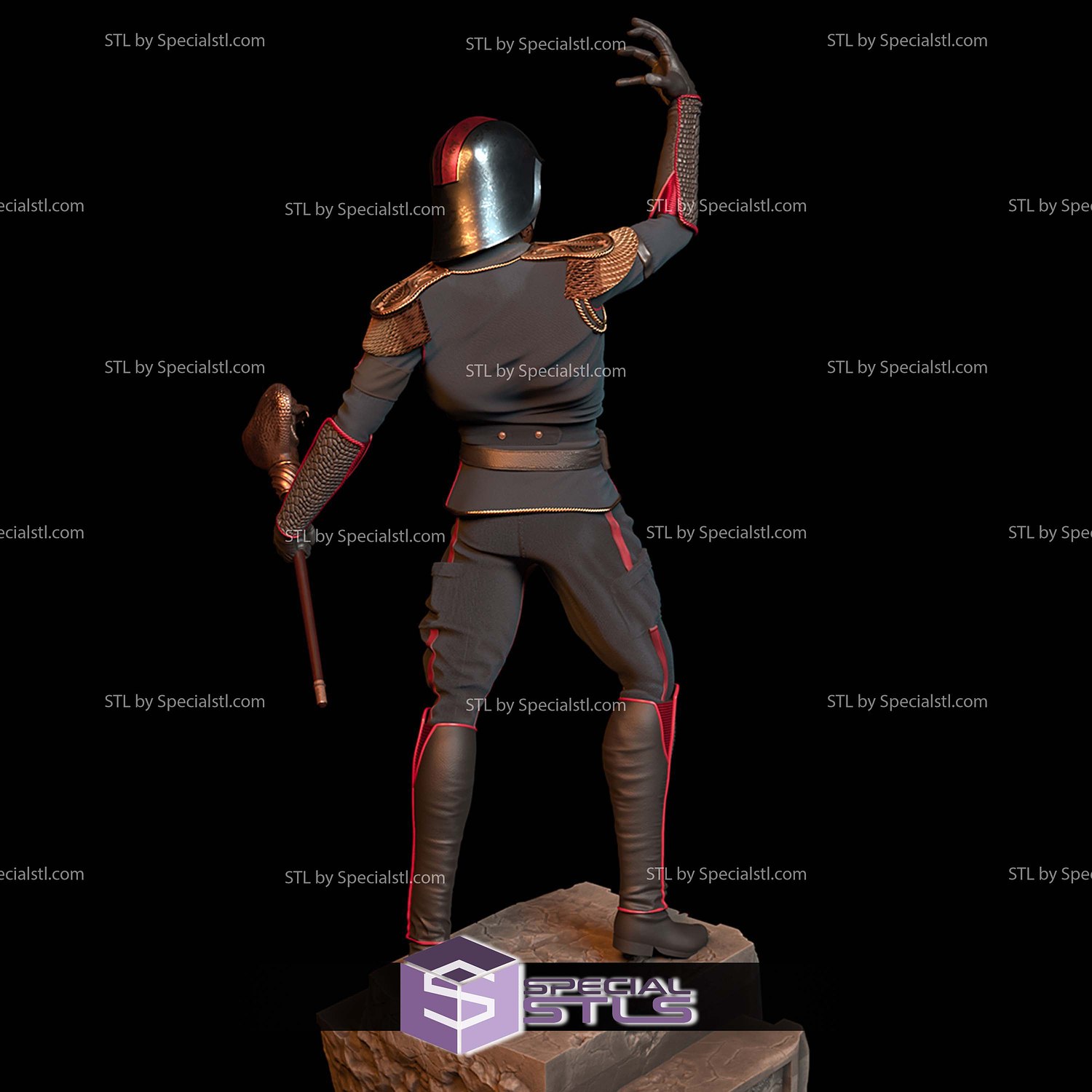 Cobra Commander 1-8 STL Files 3D Model — view 5