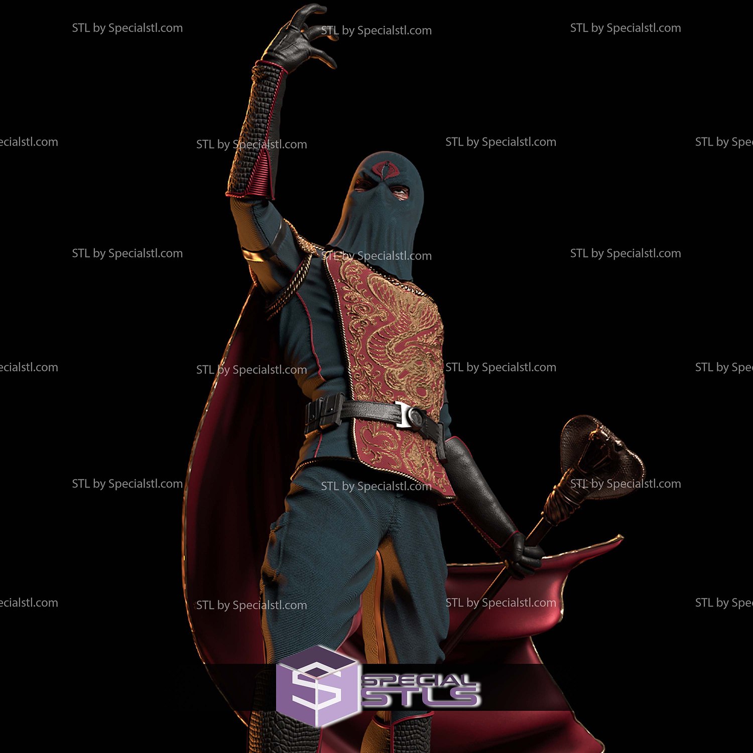 Cobra Commander 1-8 STL Files 3D Model — view 6