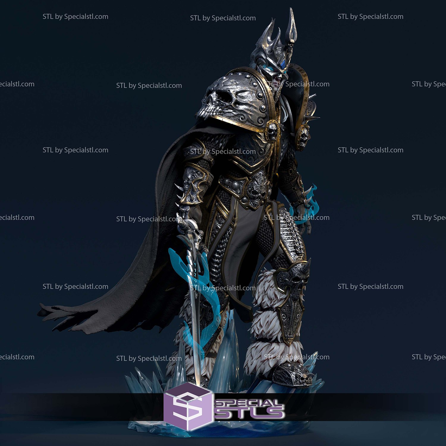 Arthas World of Warcraft Ice STL Printer Files 3D Model — view 3