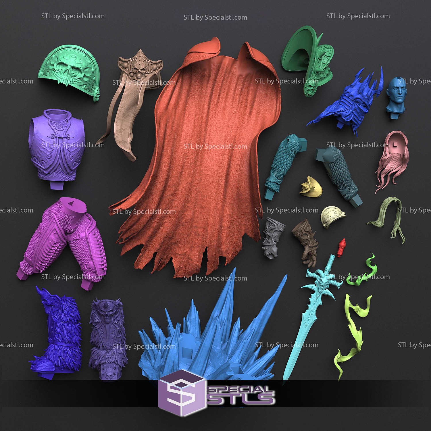 Arthas World of Warcraft Ice STL Printer Files 3D Model — view 6