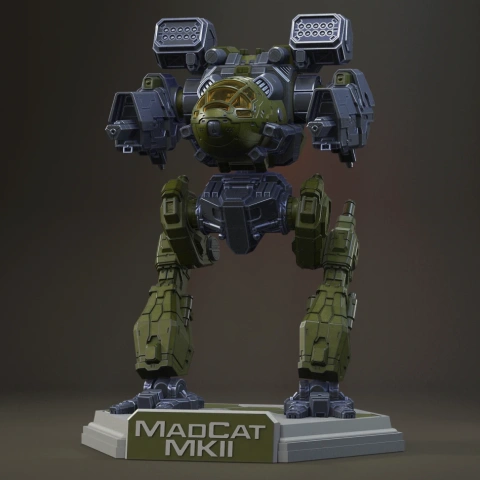 Mad Cat MkII 3D Printer Files | Assembly + Action STL Model