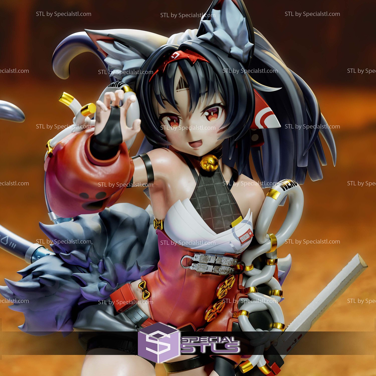 Zenless Zone Zero Nekomiya Mana STL Files 3D Model — view 3